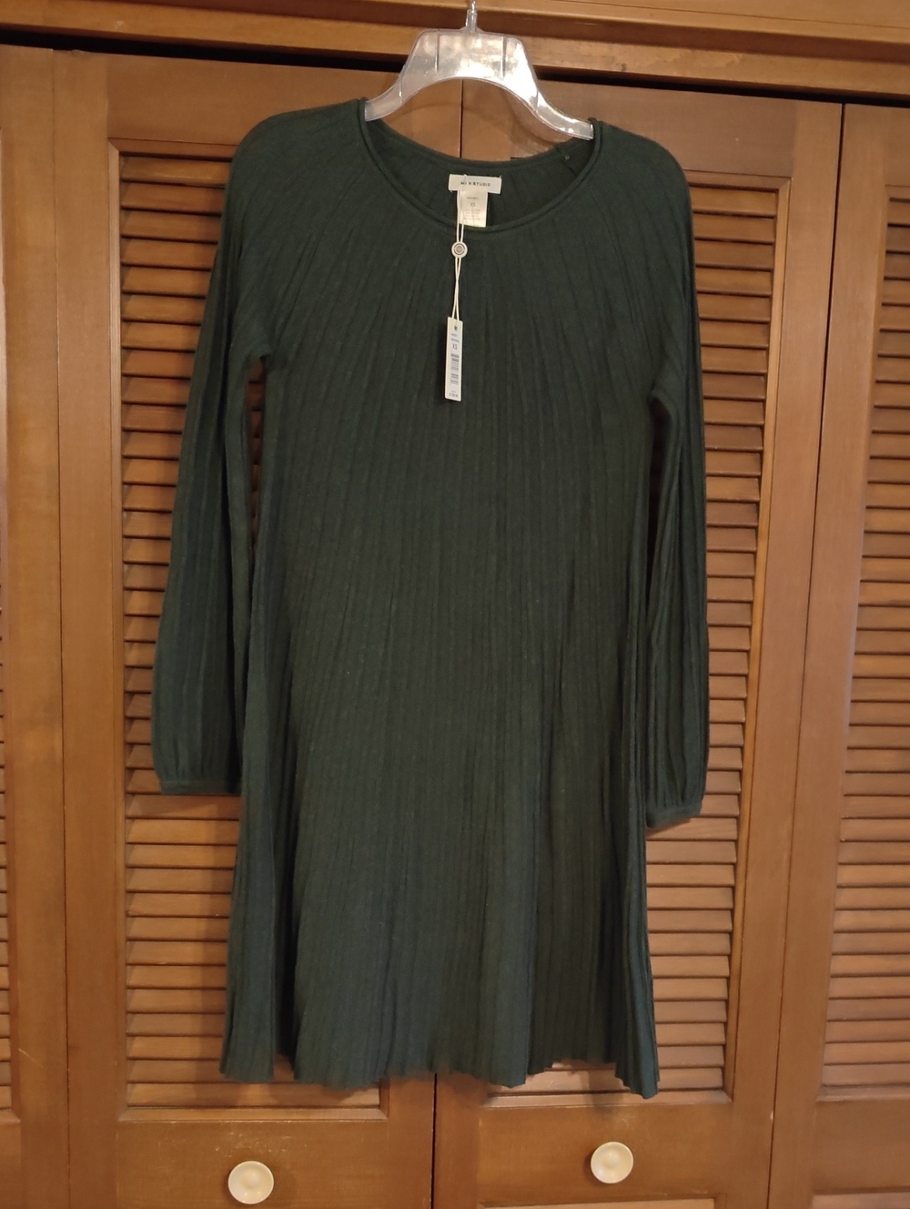 NWT Max Studio Deep Green Sweater Dress